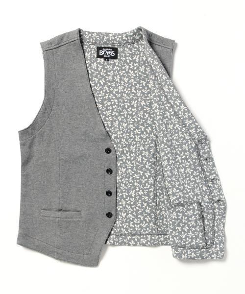 BEAMS（ビームス）の「○BEAMS / ダブルフェイス カットソー ジレベスト（ベスト・メンズ・グレー/ブラック/ネイビー・SMALL/LARGE/MEDIUM）」の12枚目の写真