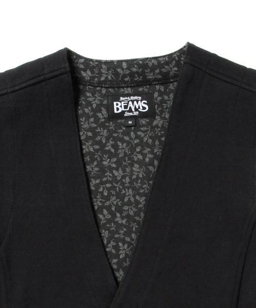 BEAMS（ビームス）の「○BEAMS / ダブルフェイス カットソー ジレベスト（ベスト・メンズ・グレー/ブラック/ネイビー・SMALL/LARGE/MEDIUM）」の6枚目の写真