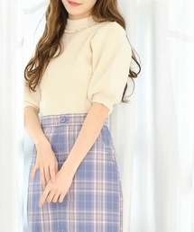 TITTY&CO. | バックシフォンリボンニット(ニット/セーター)