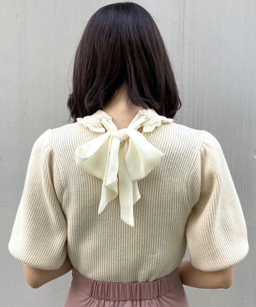 TITTY&CO.（ティティーアンドコー）の「【TITTY&CO.】バックシフォン