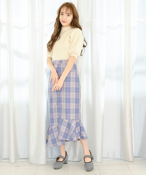 TITTY&CO.（ティティーアンドコー）の「【TITTY&CO.】バックシフォンリボンニット（ニット/セーター・レディース・オフホワイト/ベージュ/ピンク・FREE）」の6枚目の写真