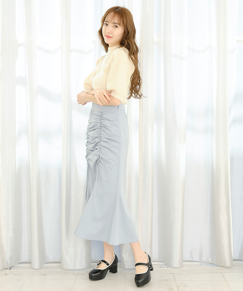 TITTY&CO.（ティティーアンドコー）の「【TITTY&CO.】バックシフォンリボンニット（ニット/セーター・レディース・オフホワイト/ベージュ/ピンク・FREE）」の20枚目の写真