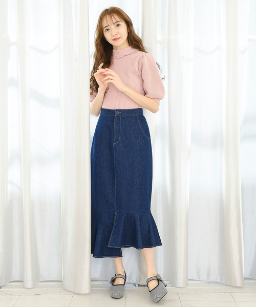 TITTY&CO.（ティティーアンドコー）の「【TITTY&CO.】バックシフォンリボンニット（ニット/セーター・レディース・オフホワイト/ベージュ/ピンク・FREE）」の19枚目の写真