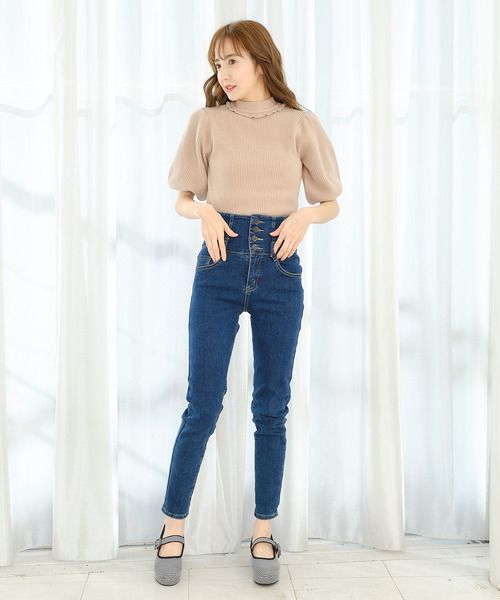 TITTY&CO.（ティティーアンドコー）の「【TITTY&CO.】バックシフォンリボンニット（ニット/セーター・レディース・オフホワイト/ベージュ/ピンク・FREE）」の17枚目の写真