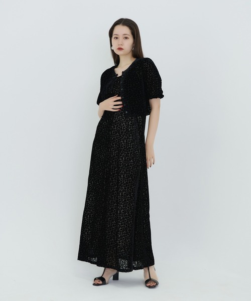 TINA:JOJUN(ティーナジョジュン)の「フラワーベロア キャミドレス TINA:JOJUN(ワンピース・レディース・ブルー/ブラウン/ブラック・S/M)」の21枚目の写真