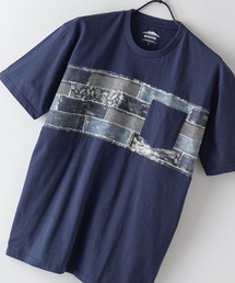 ZERO STAIN ゼロステイン プリント切替Tシャツ 汗シミ防止加工