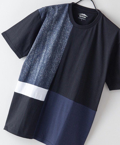 OUTDOOR PRODUCTS(アウトドアプロダクツ)の「ZERO STAIN ゼロステイン プリント切替Tシャツ 汗シミ防止加工(Tシャツ/カットソー・メンズ・ブラック系その他/その他1/その他3/ホワイト/ブルー系その他/ホワイト系その他/その他2/ブラック/その他4/ネイビー・LARGE/MEDIUM/X-LARGE)」の1枚目の写真