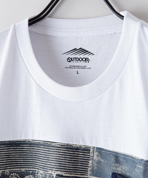 OUTDOOR PRODUCTS(アウトドアプロダクツ)の「ZERO STAIN ゼロステイン プリント切替Tシャツ 汗シミ防止加工(Tシャツ/カットソー・メンズ・ブラック系その他/その他1/その他3/ホワイト/ブルー系その他/ホワイト系その他/その他2/ブラック/その他4/ネイビー・LARGE/MEDIUM/X-LARGE)」の21枚目の写真
