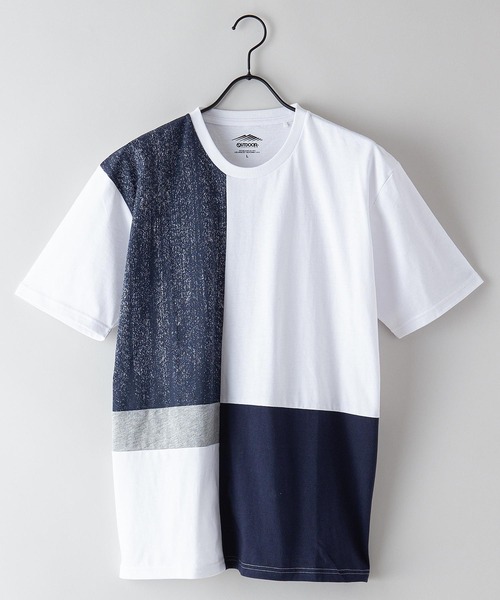 OUTDOOR PRODUCTS(アウトドアプロダクツ)の「ZERO STAIN ゼロステイン プリント切替Tシャツ 汗シミ防止加工(Tシャツ/カットソー・メンズ・ブラック系その他/その他1/その他3/ホワイト/ブルー系その他/ホワイト系その他/その他2/ブラック/その他4/ネイビー・LARGE/MEDIUM/X-LARGE)」の17枚目の写真