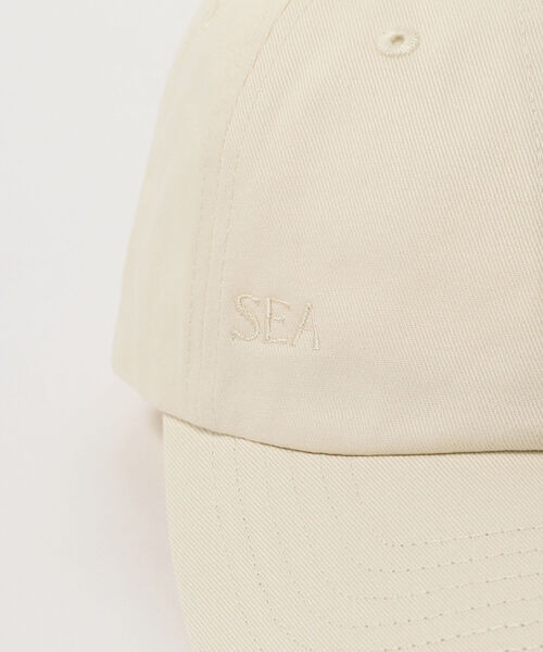BEAMS LIGHTS(ビームスライツ)の「SEA / 刺繍ロゴ CAP(キャップ・レディース・グリーン/ナチュラル/ブラック・ONE SIZE)」の7枚目の写真