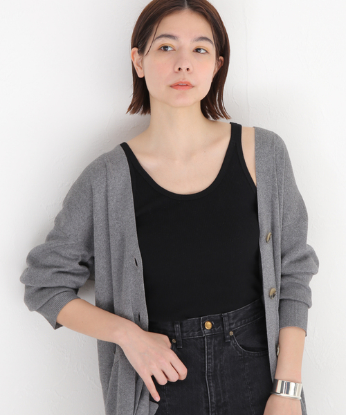 journal standard L'essage(ジャーナルスタンダードレサージュ)の「ベアテレコタンク(タンクトップ・レディース・ブラック/グレー/ピンク・FREE)」の2枚目の写真