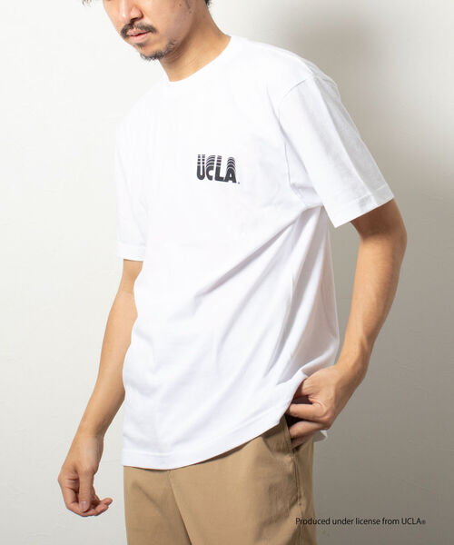 NOLLEY'S goodman（ノーリーズグッドマン）の「【WEB限定】YALE / UCLA カレッジ プリント ビッグシルエット Tシャツ（Tシャツ/カットソー・メンズ・ホワイト×ネイビー/チャコールグレー/ホワイト系その他2/ホワイト×ブラック/ホワイト系その他・LARGE/MEDIUM）」の14枚目の写真