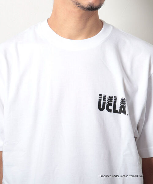 NOLLEY'S goodman（ノーリーズグッドマン）の「【WEB限定】YALE / UCLA カレッジ プリント ビッグシルエット Tシャツ（Tシャツ/カットソー・メンズ・ホワイト×ネイビー/チャコールグレー/ホワイト系その他2/ホワイト×ブラック/ホワイト系その他・LARGE/MEDIUM）」の10枚目の写真