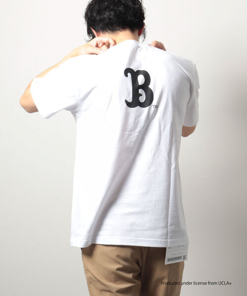 NOLLEY'S goodman（ノーリーズグッドマン）の「【WEB限定】YALE / UCLA カレッジ プリント ビッグシルエット Tシャツ（Tシャツ/カットソー・メンズ・ホワイト×ネイビー/チャコールグレー/ホワイト系その他2/ホワイト×ブラック/ホワイト系その他・LARGE/MEDIUM）」の18枚目の写真