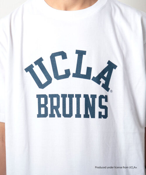 NOLLEY'S goodman（ノーリーズグッドマン）の「【WEB限定】YALE / UCLA カレッジ プリント ビッグシルエット Tシャツ（Tシャツ/カットソー・メンズ・ホワイト×ネイビー/チャコールグレー/ホワイト系その他2/ホワイト×ブラック/ホワイト系その他・LARGE/MEDIUM）」の11枚目の写真