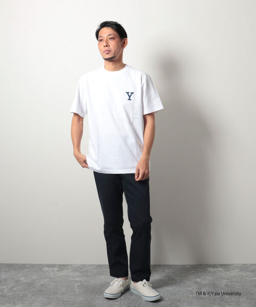 NOLLEY'S goodman（ノーリーズグッドマン）の「【WEB限定】YALE / UCLA カレッジ プリント ビッグシルエット Tシャツ（Tシャツ/カットソー・メンズ・ホワイト×ネイビー/チャコールグレー/ホワイト系その他2/ホワイト×ブラック/ホワイト系その他・LARGE/MEDIUM）」の22枚目の写真