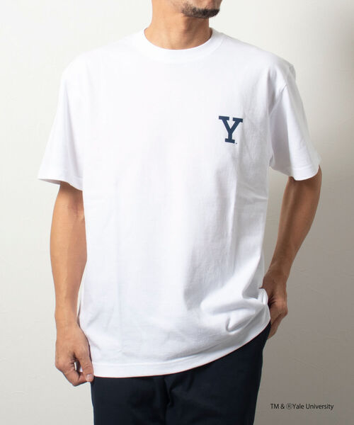 NOLLEY'S goodman（ノーリーズグッドマン）の「【WEB限定】YALE / UCLA カレッジ プリント ビッグシルエット Tシャツ（Tシャツ/カットソー・メンズ・ホワイト×ネイビー/チャコールグレー/ホワイト系その他2/ホワイト×ブラック/ホワイト系その他・LARGE/MEDIUM）」の19枚目の写真