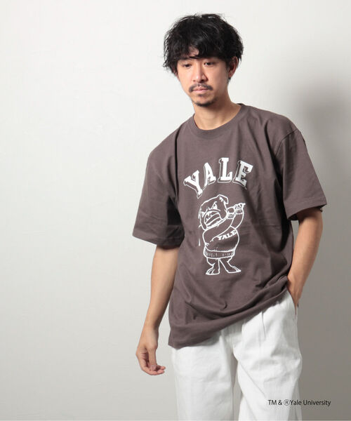 NOLLEY'S goodman（ノーリーズグッドマン）の「【WEB限定】YALE / UCLA カレッジ プリント ビッグシルエット Tシャツ（Tシャツ/カットソー・メンズ・ホワイト×ネイビー/チャコールグレー/ホワイト系その他2/ホワイト×ブラック/ホワイト系その他・LARGE/MEDIUM）」の9枚目の写真