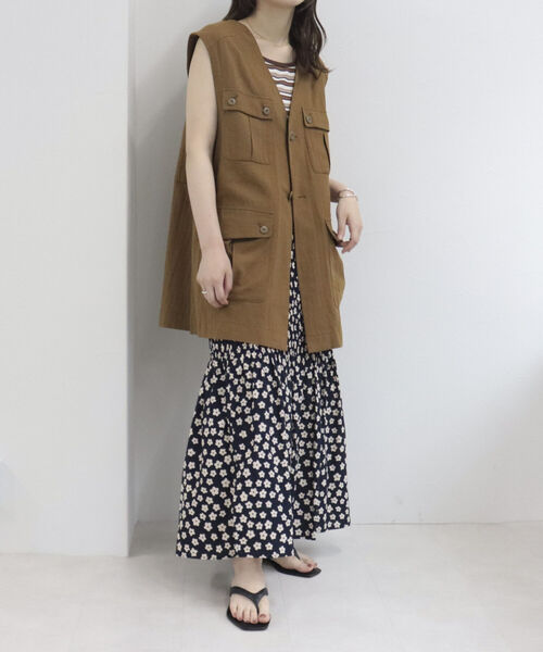 fredy repit（フレディレピ）の「ジレベスト（ベスト・レディース・ブラック/キャメル・38）」の17枚目の写真