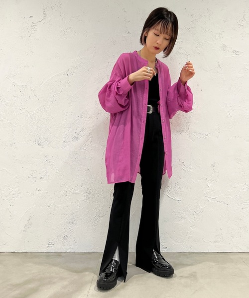 ボリューム袖シアーシャツ【ZOZOTOWN限定アイテム】