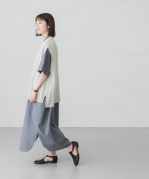 かぐれ(カグレ)の「リネンニットベスト(ベスト・レディース・ベージュ/ミント・FREE)」の18枚目の写真