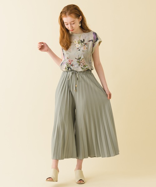 Paradise Picnic（パラダイスピクニック）の「アコーディオンプリーツパンツ（その他パンツ・レディース・グレー/アイボリー/ミント・FREE）」の18枚目の写真