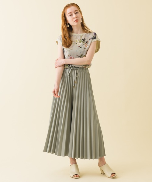 Paradise Picnic（パラダイスピクニック）の「アコーディオンプリーツパンツ（その他パンツ・レディース・グレー/アイボリー/ミント・FREE）」の13枚目の写真