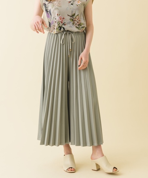 Paradise Picnic（パラダイスピクニック）の「アコーディオンプリーツパンツ（その他パンツ・レディース・グレー/アイボリー/ミント・FREE）」の7枚目の写真