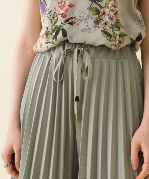 Paradise Picnic（パラダイスピクニック）の「アコーディオンプリーツパンツ（その他パンツ・レディース・グレー/アイボリー/ミント・FREE）」の19枚目の写真