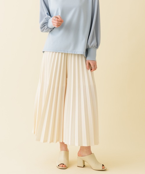 Paradise Picnic（パラダイスピクニック）の「アコーディオンプリーツパンツ（その他パンツ・レディース・グレー/アイボリー/ミント・FREE）」の15枚目の写真
