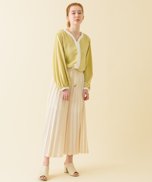 Paradise Picnic（パラダイスピクニック）の「アコーディオンプリーツパンツ（その他パンツ・レディース・グレー/アイボリー/ミント・FREE）」の11枚目の写真