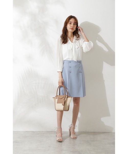 JILL STUART（ジルスチュアート）の「◆スサナスカート（スカート・レディース・ベージュ/ネイビー/ブルー・2/0/4）」の7枚目の写真