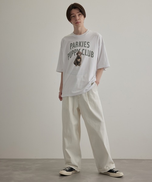 JUNRED(ジュンレッド)の「PUPPY CLUB Tシャツ(Tシャツ/カットソー・メンズ・ホワイト/ホワイト系その他/ホワイト系その他2・S/M/L)」の6枚目の写真