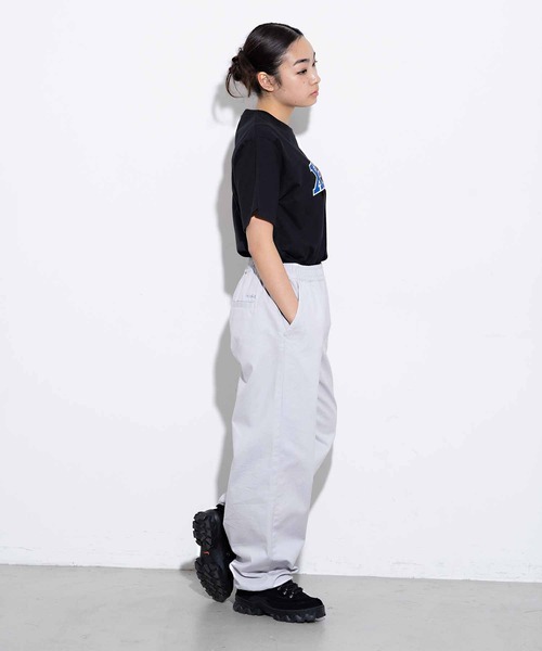 X-girl（エックスガール）の「COLLEGE LOGO S/S TEE/カレッジロゴ　Tシャツ（Tシャツ/カットソー・レディース・ホワイト/ブラック/ブラウン・S/M/L/XL）」の9枚目の写真