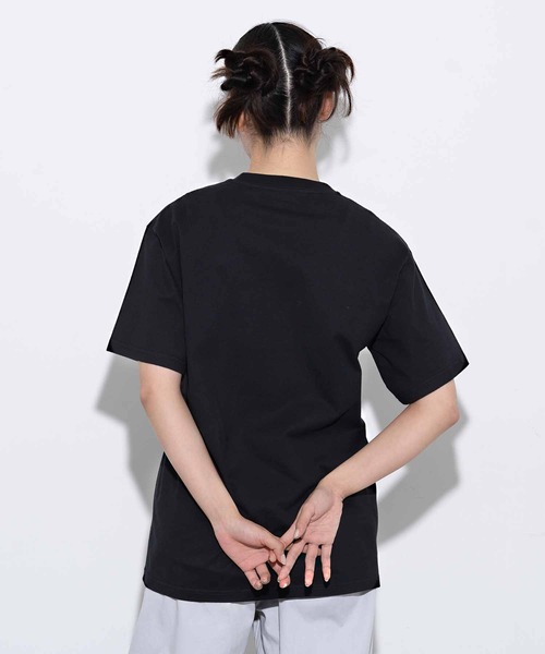 X-girl（エックスガール）の「COLLEGE LOGO S/S TEE/カレッジロゴ　Tシャツ（Tシャツ/カットソー・レディース・ホワイト/ブラック/ブラウン・S/M/L/XL）」の19枚目の写真