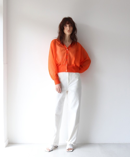 DRESSLAVE（ドレスレイブ）の「ALLONGE sheer cardigan(シアVネック  