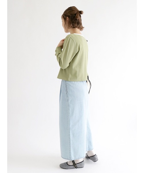 ehka sopo(エヘカソポ)の「花柄/無地アソートカーディガン(カーディガン/ボレロ・レディース・イエロー/ブルー/グリーン/キナリ・フリ-)」の9枚目の写真