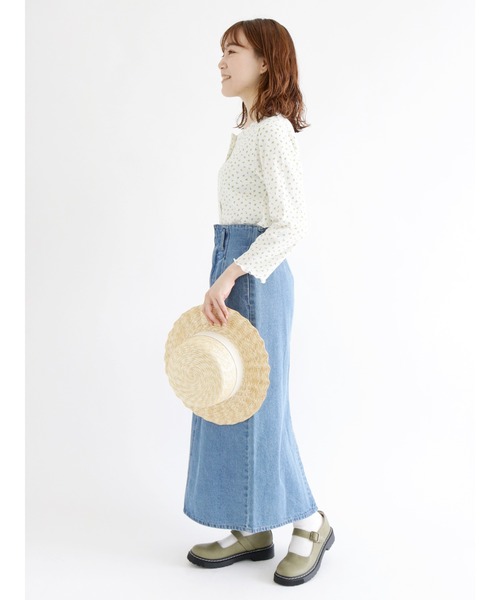 ehka sopo(エヘカソポ)の「花柄/無地アソートカーディガン(カーディガン/ボレロ・レディース・イエロー/ブルー/グリーン/キナリ・フリ-)」の11枚目の写真