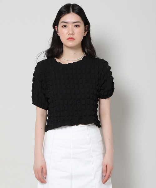 ALAND（エーランド）の「3.3 Field Trip／エンボスクロップT　2285579（Tシャツ/カットソー・レディース・ブラック/イエロー/アイボリー/セージグリーン・FREE）」の8枚目の写真