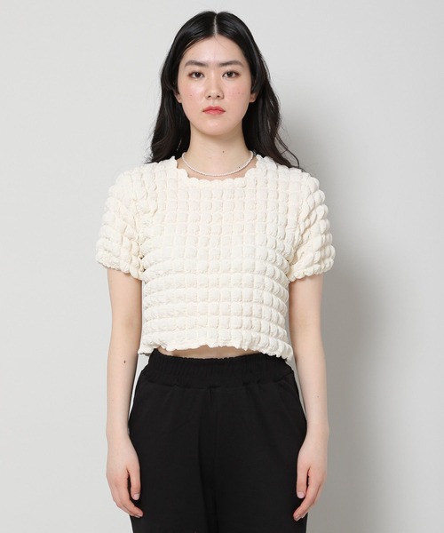 ALAND（エーランド）の「3.3 Field Trip／エンボスクロップT　2285579（Tシャツ/カットソー・レディース・ブラック/イエロー/アイボリー/セージグリーン・FREE）」の11枚目の写真