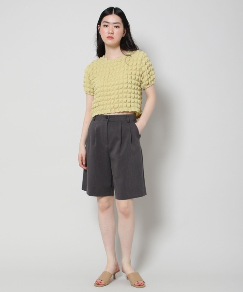 ALAND（エーランド）の「3.3 Field Trip／エンボスクロップT　2285579（Tシャツ/カットソー・レディース・ブラック/イエロー/アイボリー/セージグリーン・FREE）」の12枚目の写真