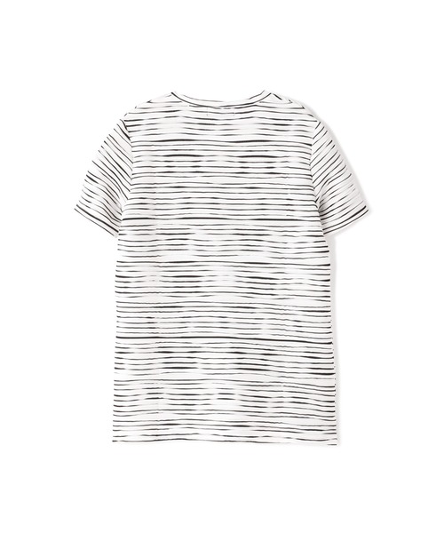 TORNADO MART（トルネードマート）の「【LADIES'】TORNADO MART∴タックボーダー半袖カットソー（Tシャツ/カットソー・レディース・ブラウン/レッド/ホワイト・36/38）」の4枚目の写真