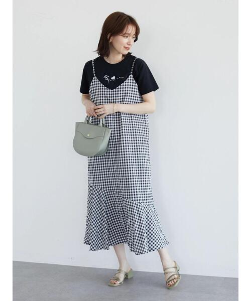 Petit fleur(プチフルール)の「・Petit Fleur ハナ&ハート刺繍Tシャツ(Tシャツ/カットソー・レディース・グリーン/オフホワイト/ピンク/ブラック・FREE)」の11枚目の写真