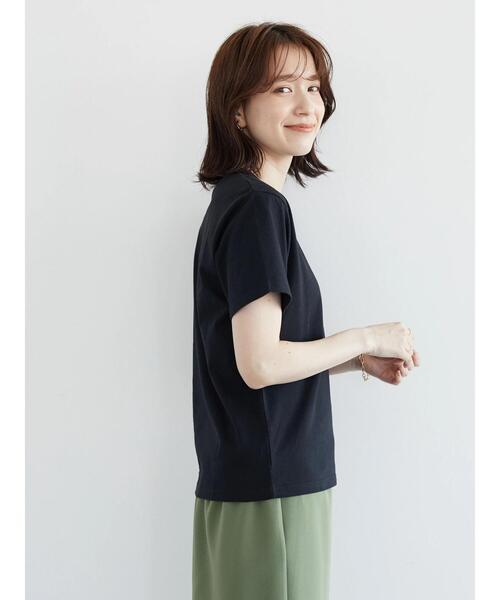 Petit fleur(プチフルール)の「・Petit Fleur ハナ&ハート刺繍Tシャツ(Tシャツ/カットソー・レディース・グリーン/オフホワイト/ピンク/ブラック・FREE)」の16枚目の写真