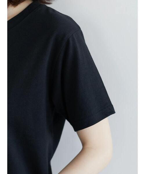 Petit fleur(プチフルール)の「・Petit Fleur ハナ&ハート刺繍Tシャツ(Tシャツ/カットソー・レディース・グリーン/オフホワイト/ピンク/ブラック・FREE)」の19枚目の写真