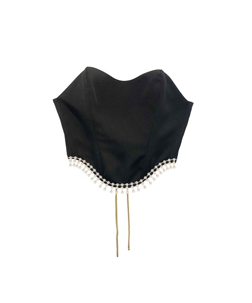 PAMEO POSE（パメオポーズ）の「Jeanne Corset（チューブトップ・レディース・ブラック/ピンク・FREE）」の6枚目の写真