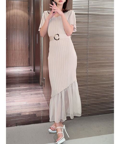 RESEXXY(リゼクシー)の「2wayショルダーマーメイドニットワンピース(ワンピース・レディース・ブラック/ブラウン/アイボリー/ミント・FREE)」の2枚目の写真