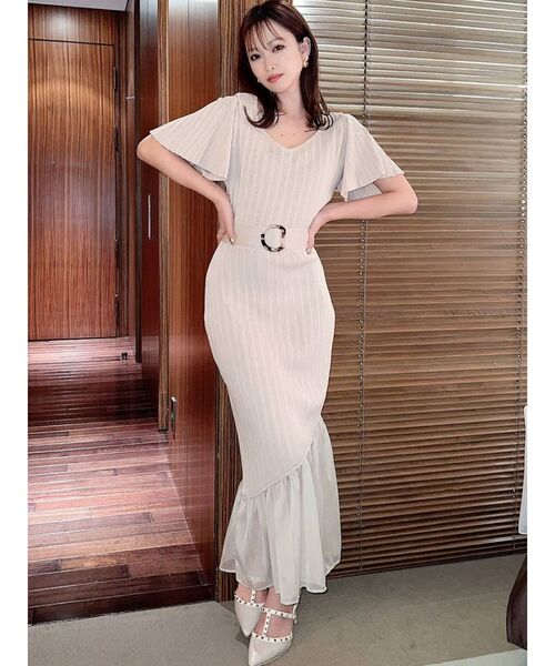 RESEXXY(リゼクシー)の「2wayショルダーマーメイドニットワンピース(ワンピース・レディース・ブラック/ブラウン/アイボリー/ミント・FREE)」の14枚目の写真