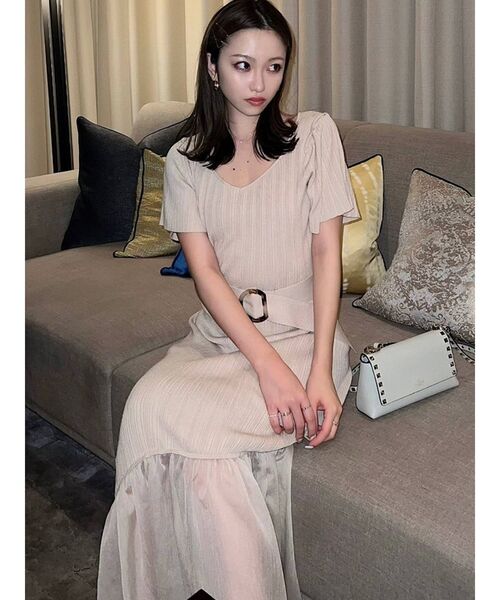 RESEXXY(リゼクシー)の「2wayショルダーマーメイドニットワンピース(ワンピース・レディース・ブラック/ブラウン/アイボリー/ミント・FREE)」の15枚目の写真