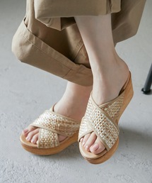 サンダル（ベージュ系・ウエッジ）ファッション通販 - ZOZOTOWN